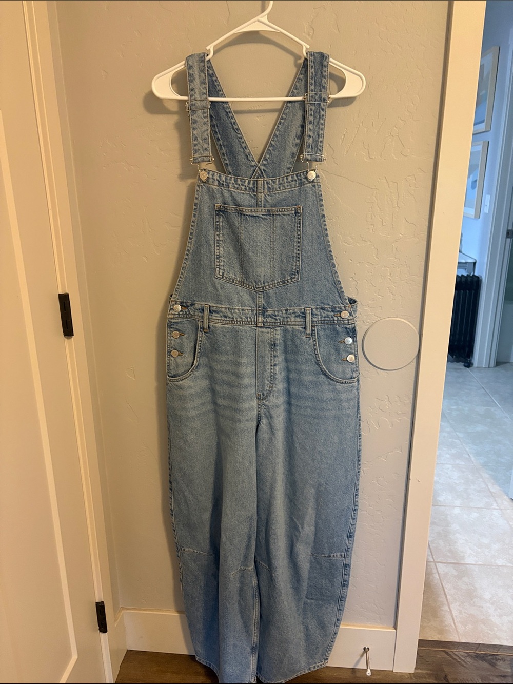 BDG Light Blue Barrel Denim Overalls for Women- NWOT